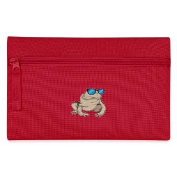 Frosch Sonnenbrille - Federtasche - Rot - Vorne