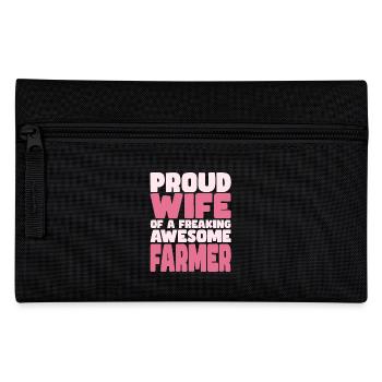 Proud Wife of A Damn Good Farmer - Pencil Case - black - Front