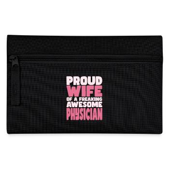 Proud Wife of A Damn Good Doctor - Pencil Case - black - Front