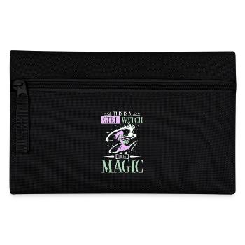 This is a girl witch likes magic - Federtasche - Schwarz - Vorne