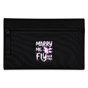 Marry me fly for free witch halloween - Pencil Case - black - Front