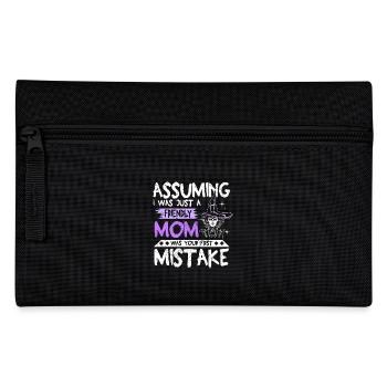 Friendly mom halloween saying - Pencil Case - black - Front