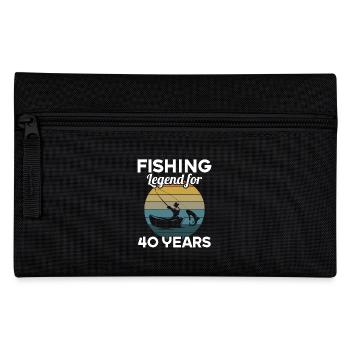 This fishing legend is 40 years 40 birthday - Pencil Case - black - Front