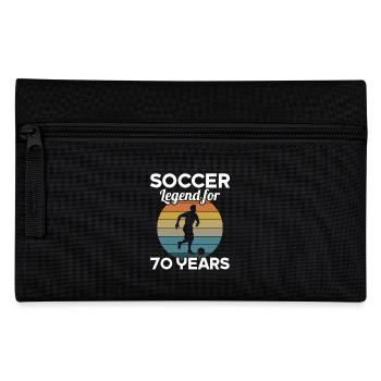 This football legend is 70 years 70 birthday - Pencil Case - black - Front