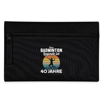 Diese Badminton Legende ist 40 Jahre 40 Geburtstag - Federtasche - Schwarz - Vorne