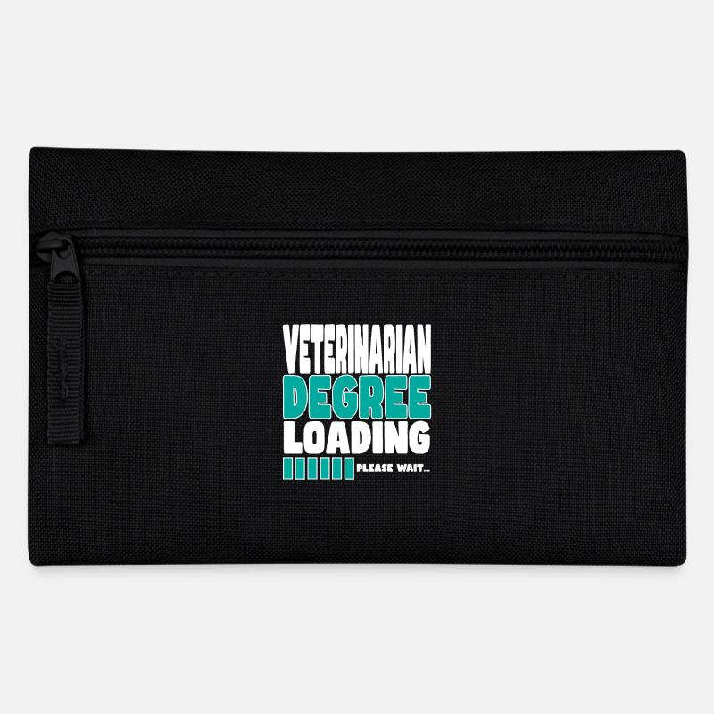 Tierarzt lädt Ausbildung - Federtasche - Schwarz