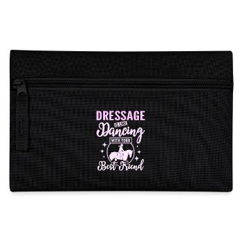 Dressage is like dancing with you best friend - Federtasche - Schwarz - Vorne