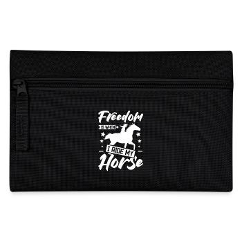 La liberté, c’est quand je monte à cheval - Trousse - noir - Devant