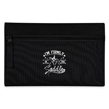I'm firmly in the saddle horse riding - Pencil Case - black - Front
