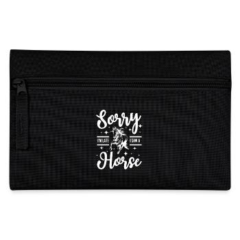 Désolé je suis en retard j’ai vu un cheval - Trousse - noir - Devant