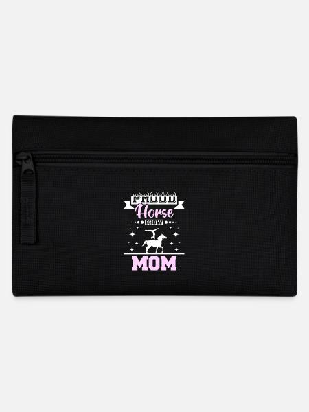 Proud horse show mom - Federtasche - Schwarz