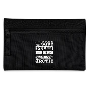 Save polar bears protect the arctic - Pencil Case - black - Front