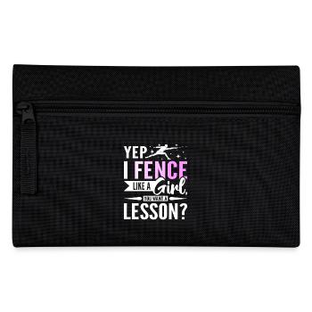 Oui, je clôture comme une fille que vous voulez une leçon? - Trousse - noir - Devant