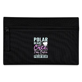 Polar bears are cute I'm cute so I'm a polar bear - Federtasche - Schwarz - Vorne