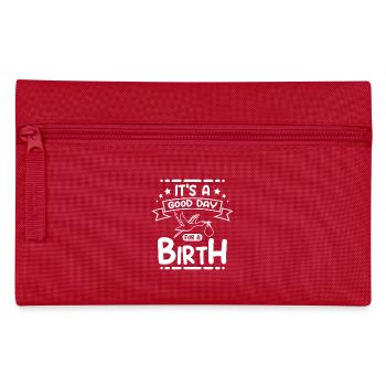 It's a good day for a birth - Federtasche - Rot - Vorne