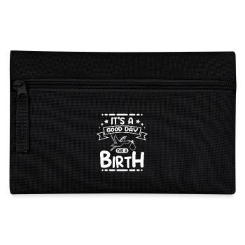 It's a good day for a birth - Federtasche - Schwarz - Vorne