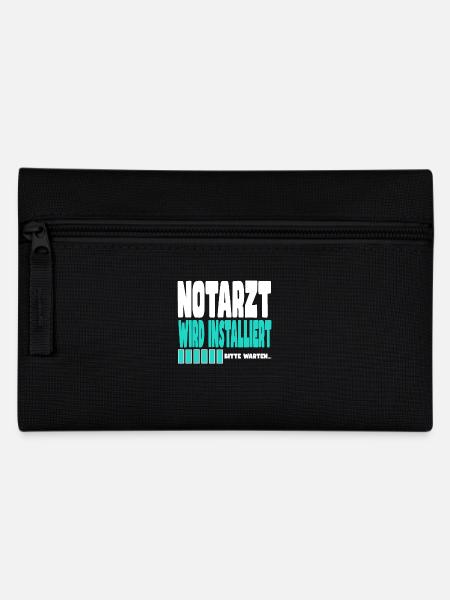 Notarzt wird installiert - Federtasche - Schwarz