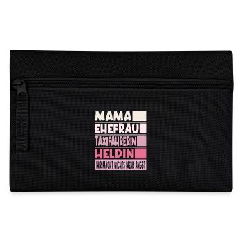 Taxifahrerin Mama Ehefrau Heldin - Federtasche - Schwarz - Vorne
