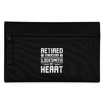 Retired but always a locksmith at heart - Pencil Case - black - Front