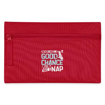 Ne manquez jamais une bonne occasion de faire une sieste - Trousse - rouge - Devant