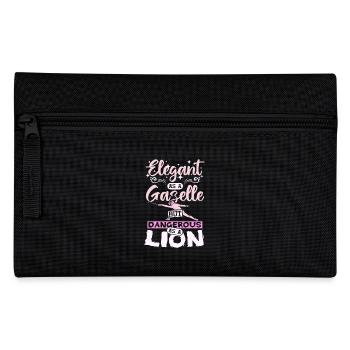 Élégant comme une gazelle dangereuse comme une clôture de lion - Trousse - noir - Devant