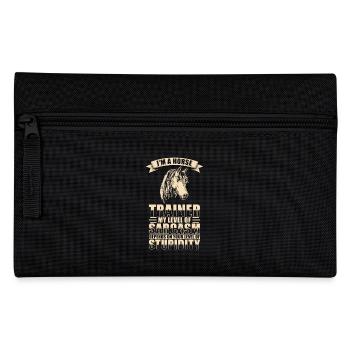 Sarcasme d’entraîneur de chevaux - Trousse - noir - Devant