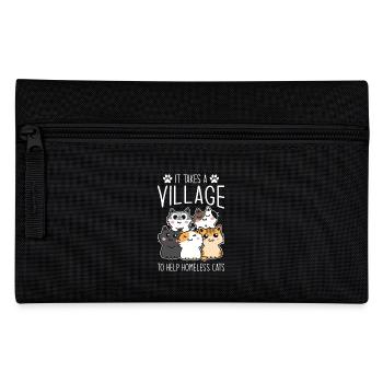 Cat Rescuer Help For Homeless Cats - Pencil Case - black - Front