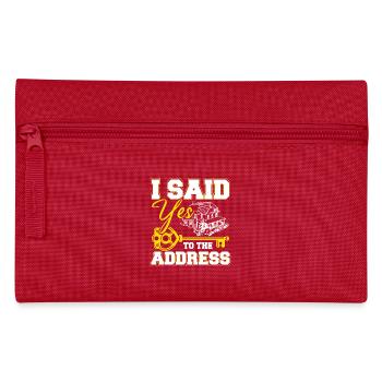J’ai dit oui à l’adresse - Trousse - rouge - Devant