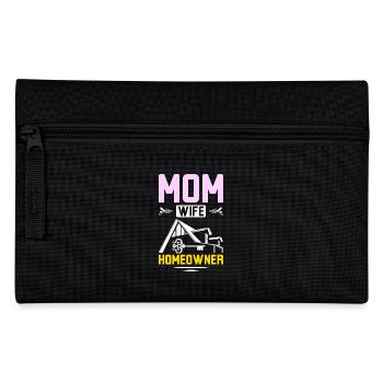 Mom wife homeowner - Pencil Case - black - Front