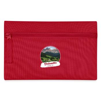 Dolomiten Italy Souvenir - Federtasche - Rot - Vorne