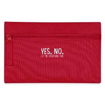 Overthinker Overthinking - Pencil Case - red - Front