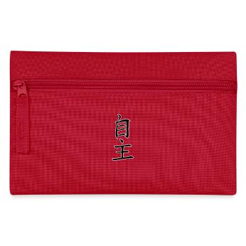 Japan Kanji Kaliphraphie Japan Symbol Unabhängig - Federtasche - Rot - Vorne