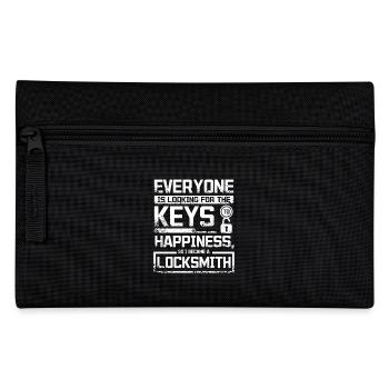 The keys to happiness, I become a locksmith - Pencil Case - black - Front
