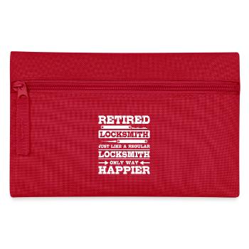 Happy retired locksmith - Federtasche - Rot - Vorne