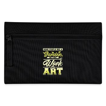 Some people see a garden I see a work of art - Federtasche - Schwarz - Vorne