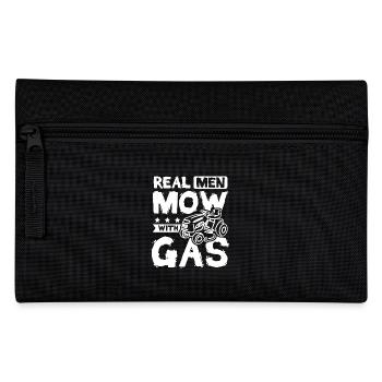 Real men mow with gas - Federtasche - Schwarz - Vorne