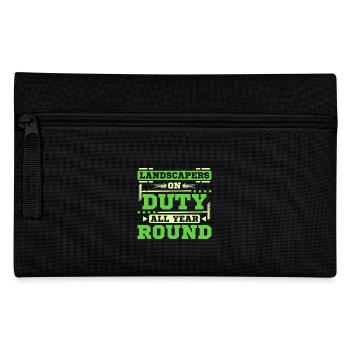 Landscaper on duty all year round - Federtasche - Schwarz - Vorne