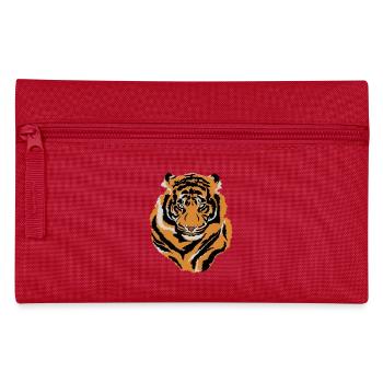 Tiger Gesicht Wild Life Kreatur Tier Tiger Lover - Federtasche - Rot - Vorne