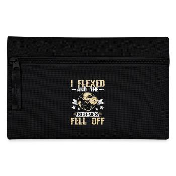 I Flexed and the sleeves fell of - Federtasche - Schwarz - Vorne