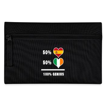 Irlande et Espagne génie / cadeau - Trousse - noir - Devant