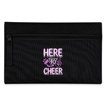 Here to cheer - Federtasche - Schwarz - Vorne