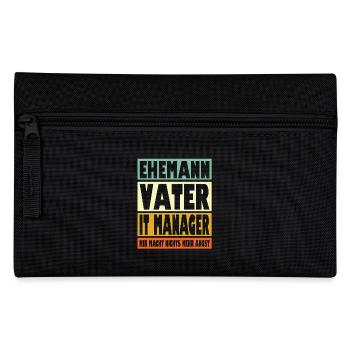 It Manager Vater Ehemann Held - Federtasche - Schwarz - Vorne