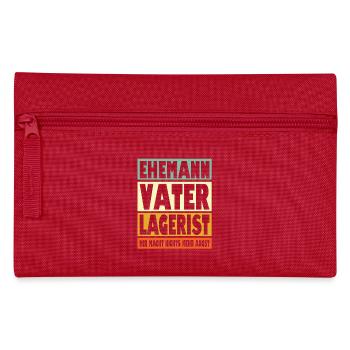 Lagerist Vater Ehemann Held - Federtasche - Rot - Vorne
