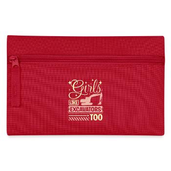 Les filles aiment aussi les excavatrices - Trousse - rouge - Devant