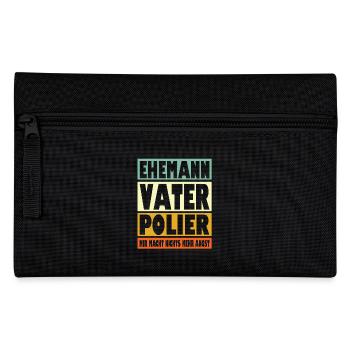 Polier Vater Ehemann Held - Federtasche - Schwarz - Vorne