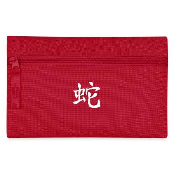 Schlange Chinesisches Sternzeichen - Federtasche - Rot - Vorne
