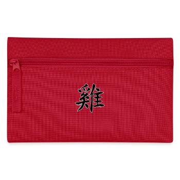 Coq Signe du zodiaque chinois - Trousse - rouge - Devant