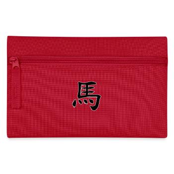 Pferd Chinesisches Sternzeichen - Federtasche - Rot - Vorne