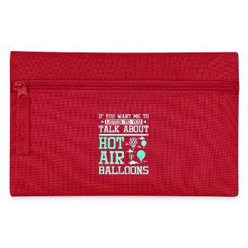 Parlez des montgolfières - Trousse - rouge - Devant