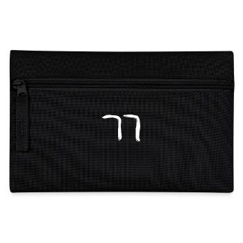 Korean letter Kk - Pencil Case - black - Front